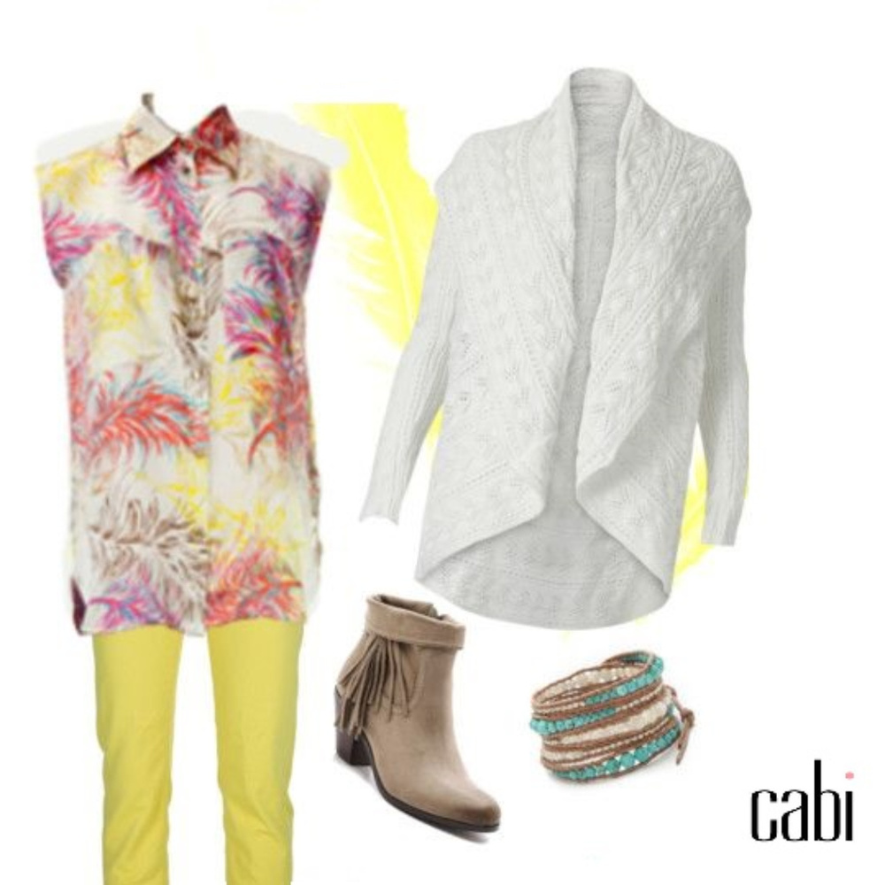 Amazing Vintage cabi Spring 2013 Feather Tunic ♥ - Picture 8 of 8